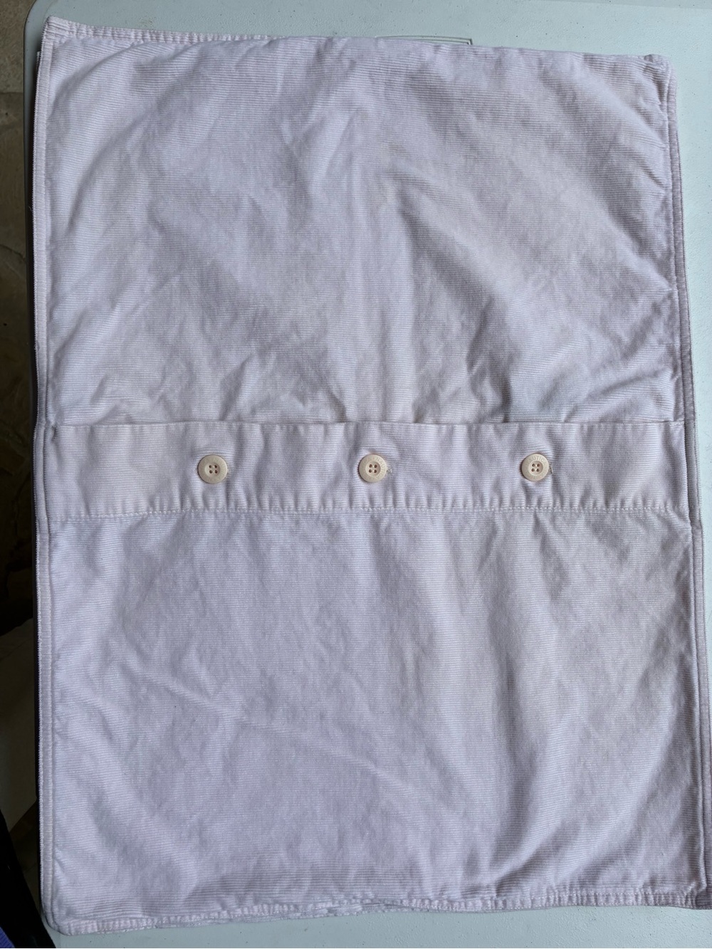 2 Nautica Light Pink Button-Accent Pillow Shams